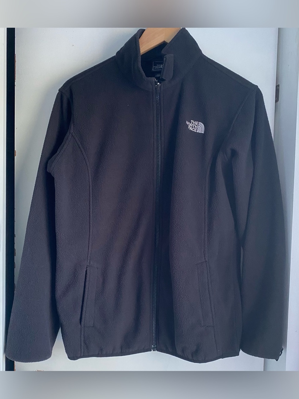 The North Face Boys Fleece Full Zip Jacket Black XL (18/20) Logo